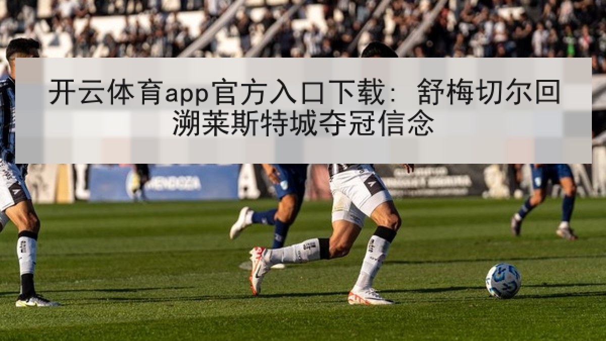 开云体育app官方入口下载: 舒梅切尔回溯莱斯特城夺冠信念